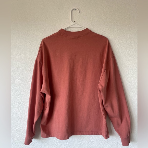 Oversized ASOS crew neck pullover, Dusty Rose, Size Small - Picture 2 of 5